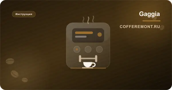 Кофемашина Gaggia: инструкция для Classic, Anima, Brera, Naviglio, Velasca, Magenta