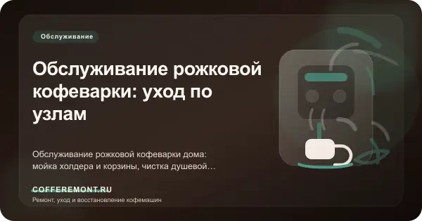 Обслуживание рожковой кофеварки: уход по узлам